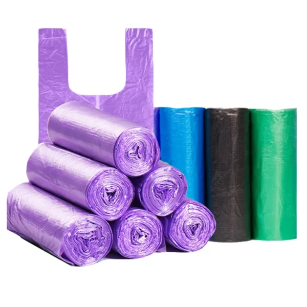5 Rolls 1 pack 100Pcs Household Disposable Trash Pouch Kitchen Storage Garbage Bags Cleaning Waste Bag Plastic Bag 1