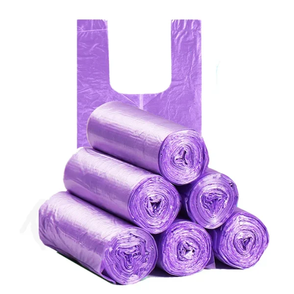 5 Rolls 1 pack 100Pcs Household Disposable Trash Pouch Kitchen Storage Garbage Bags Cleaning Waste Bag Plastic Bag 3