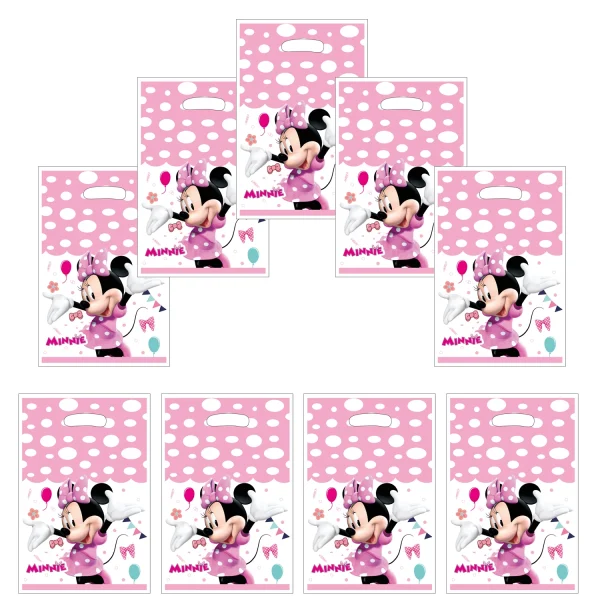 Minnie Birthday Party Gift Bags Candy Bags Goody Bags Mickey Mouse Birthday Party Supplies Decorations 3
