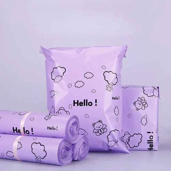 10Pcs Cute Little Bear Courier Gift Bag Express Mailing Pouch Shipping Packaging Bags for Store Self Seal Clothing Parcel 1
