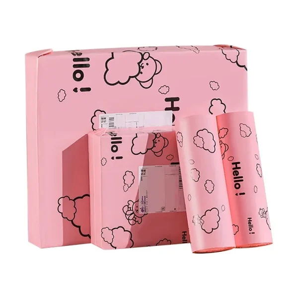 10Pcs Cute Little Bear Courier Gift Bag Express Mailing Pouch Shipping Packaging Bags for Store Self Seal Clothing Parcel 5