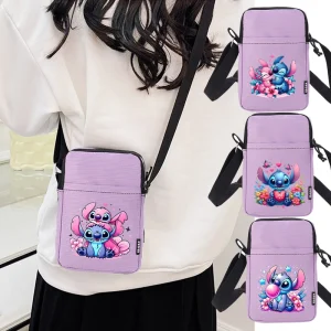 Lilo Stitch Women Mini Phone Bag Girl Small Oxford Cloth Shoulder Bags Cute Cartoon Crossbody Protable Satchel Birthday Gift 1