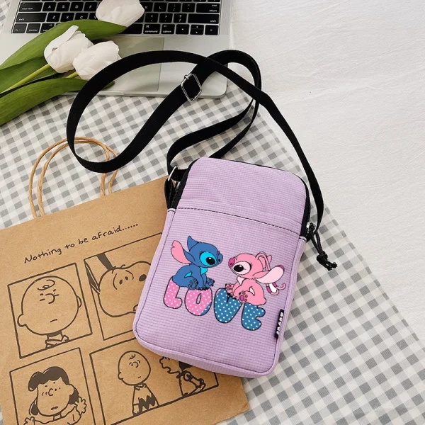 Lilo Stitch Women Mini Phone Bag Girl Small Oxford Cloth Shoulder Bags Cute Cartoon Crossbody Protable Satchel Birthday Gift 2