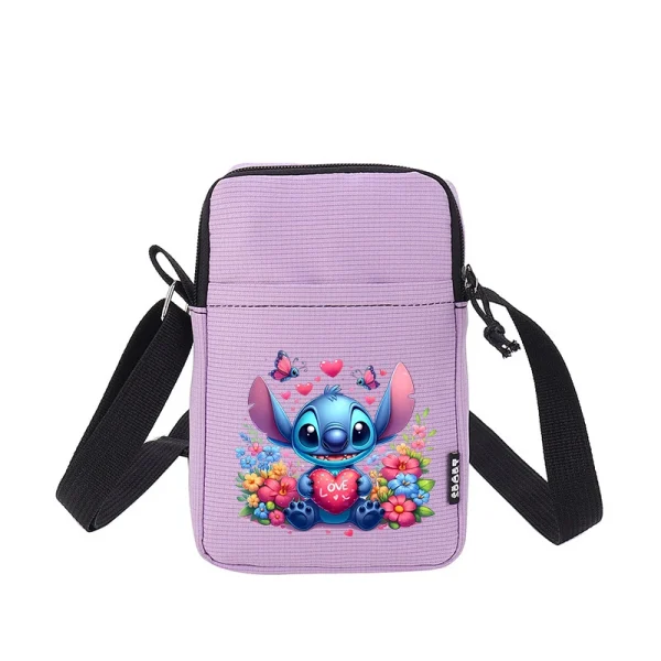 Lilo Stitch Women Mini Phone Bag Girl Small Oxford Cloth Shoulder Bags Cute Cartoon Crossbody Protable Satchel Birthday Gift 3