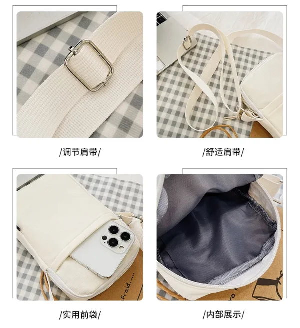 Lilo Stitch Women Mini Phone Bag Girl Small Oxford Cloth Shoulder Bags Cute Cartoon Crossbody Protable Satchel Birthday Gift 6