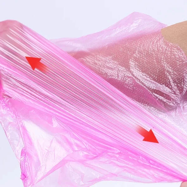 100pcs Plastic Bag Thicken with Handle Wedding Party Candy Gift Bag Supermarket Shopping Kitchen Storage Clean Garbage Bag 4