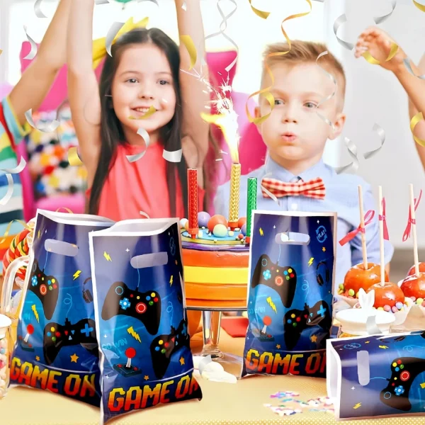 20Pcs Game Party Gift Bag Electronic Game Theme Birthday Party Candy Bag Birthday Party Gift Bag with Handle Birthday Party Candy Bag 4