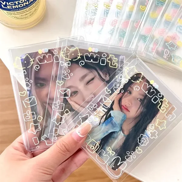 100/50/20Pcs Small Card Packaging Pouch Cute Plastic Transparent Gift Bag DIY Self Adhesive Candy Cookie Wedding Birthday Party 5