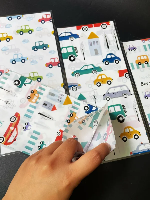 50pcs Lovely Car Design Gift Pack Flat Pocket With Gold Ribbon, Car-themed Party Activities Small Gift Candy Decorative Bags 4