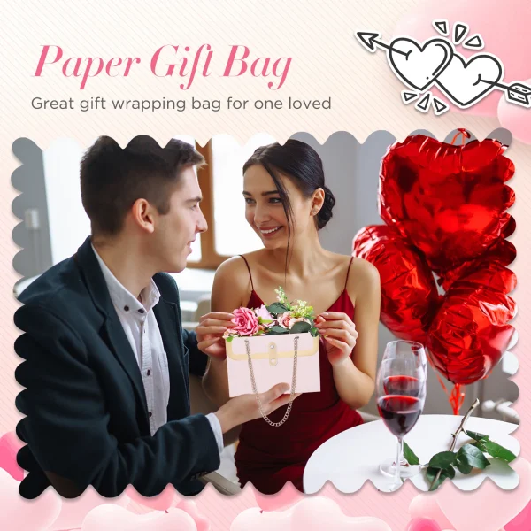 Flower Tote Bag Portable Foldable Long Lasting Universal Present Packing Rose Flower Box Party Gift Box Wedding Valentine'S Day 6