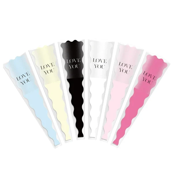 10pcs Single Rose Sleeves Flower Wrapping Bag Bouquet Packaging Bag Clear Cellophane Floral Wrappers Praty Valentine's Day Gift 5