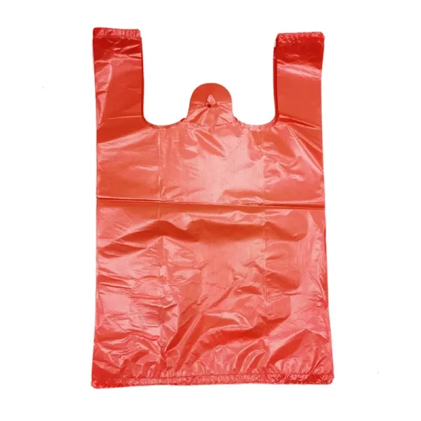 50pcs Plastic Bag Thicken with Handle Wedding Party Candy Gift Bag Supermarket Shopping Kitchen Storage Clean Garbage Bag 2
