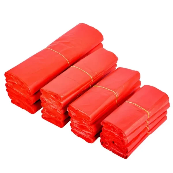 50pcs Plastic Bag Thicken with Handle Wedding Party Candy Gift Bag Supermarket Shopping Kitchen Storage Clean Garbage Bag 3