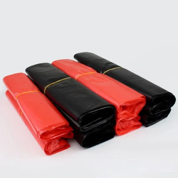 50pcs Plastic Bag Thicken with Handle Wedding Party Candy Gift Bag Supermarket Shopping Kitchen Storage Clean Garbage Bag 4