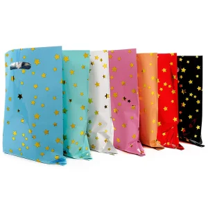 10Pcs Gift Bags Star Colorful Candy Biscuit Packing Bags for Wedding Birthday Party Decorations Birthday Gift Bags 1