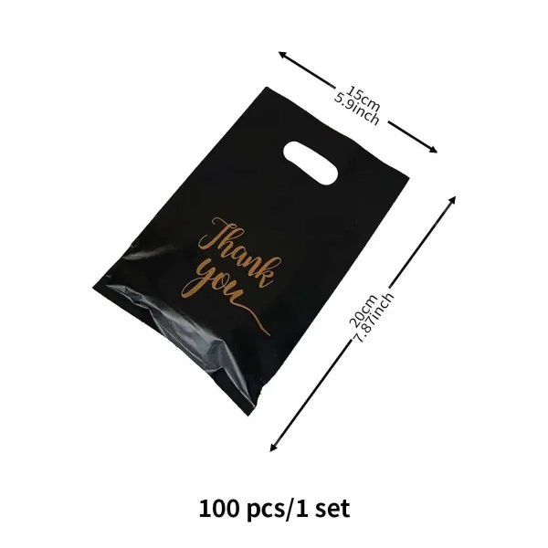 100pcs Wedding Party Favor Bag Plastic Candy Gift Bags Biscuit Packing Bags Birthday Wedding Gifts for Guests Decoration Supplie 3