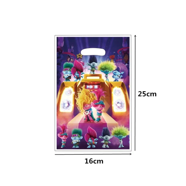 The New Trolls Gift Bags Loot Bags Theme Party Decoration 3