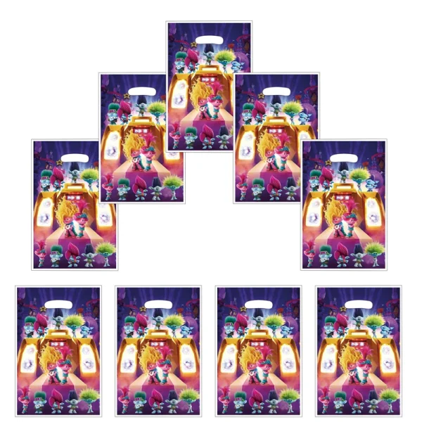The New Trolls Gift Bags Loot Bags Theme Party Decoration 4