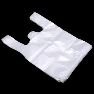100Pcs Supermarket Plastic Bags With Handle Useful Plastic Storage Transparent Shopping Bag Roll Food Packaging Keep Fresh Tools 1