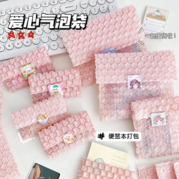 5-20pcs Pink Love Bag Bubble Envelope Bubble Envelope Padded Envelopes Packaging Bag Business Bubble Envelope Mail Packaging Bag 5
