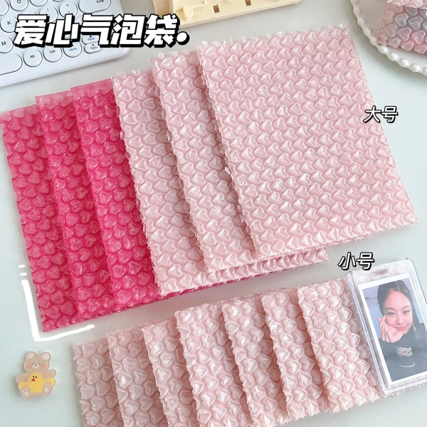 5-20pcs Pink Love Bag Bubble Envelope Bubble Envelope Padded Envelopes Packaging Bag Business Bubble Envelope Mail Packaging Bag 6