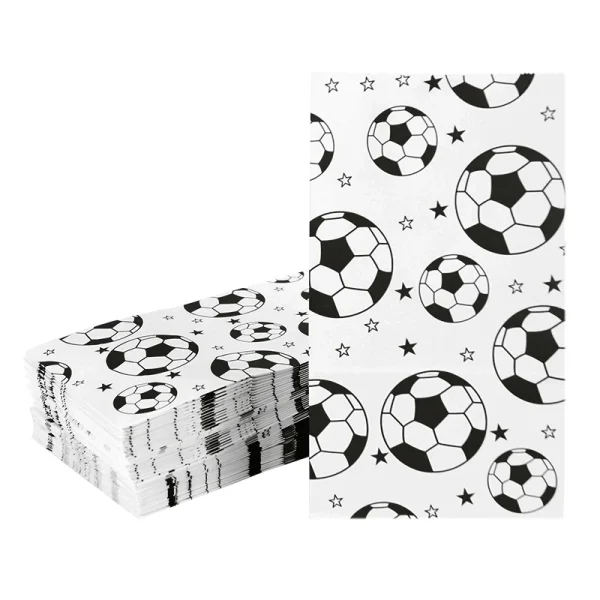 10pcs Football Theme Gift Wrapping Bags Soccer Candy Bag Cookie Popcorn Bag Fans Party Favor Bags for Boys Birthday Party Decor 2