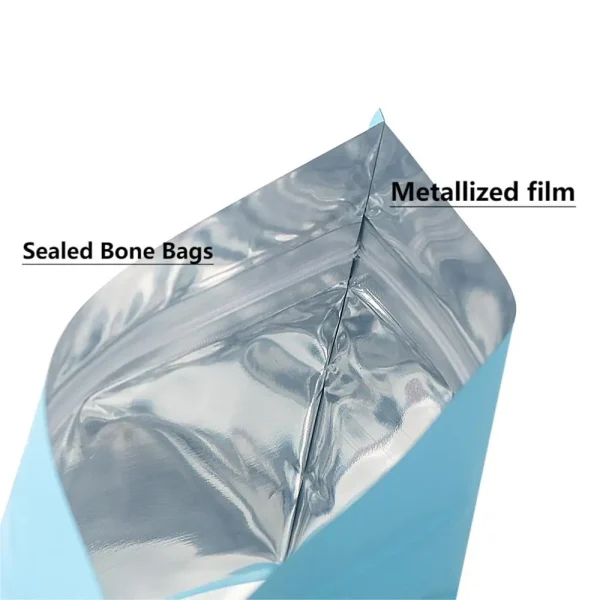 50 pcs Thickened 20c Viewable Window Upright Aluminum Foil Seal Bone Mylar Bag Tea Snacks Nuts Moisture Resistant Storage Bag 5