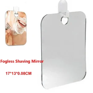 Acrylic Anti Fog Mirror Shower Shaving Bathroom Fogless Mirror Travel Accessories For Women Makeup Man Shaving Bathroom Tools 1