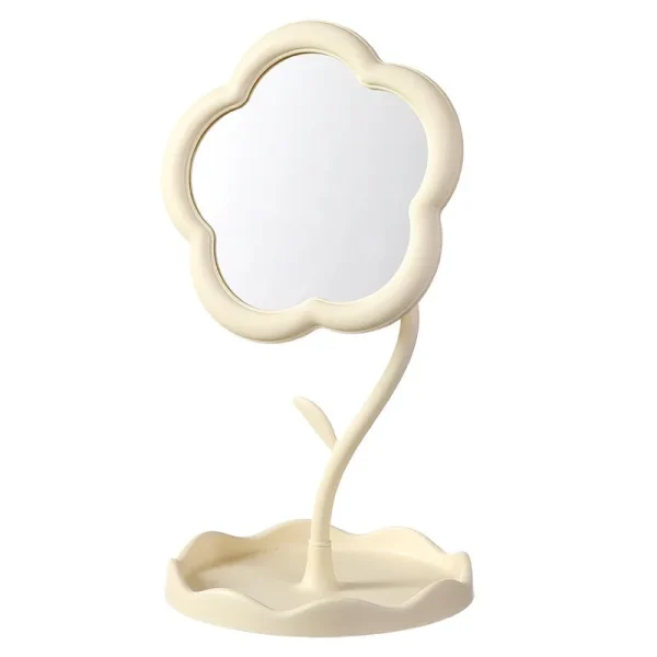 Sunflower shaped makeup mirror, student desktop, flower beauty makeup mirror, girl dressing table, hanging jewelry 5