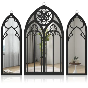 8 Styles Gothic Mirrors Wall Decor Vintage Cathedral Arch Frame Mirror Home Decorative Mirror Bedroom Art Wall Decoration 1