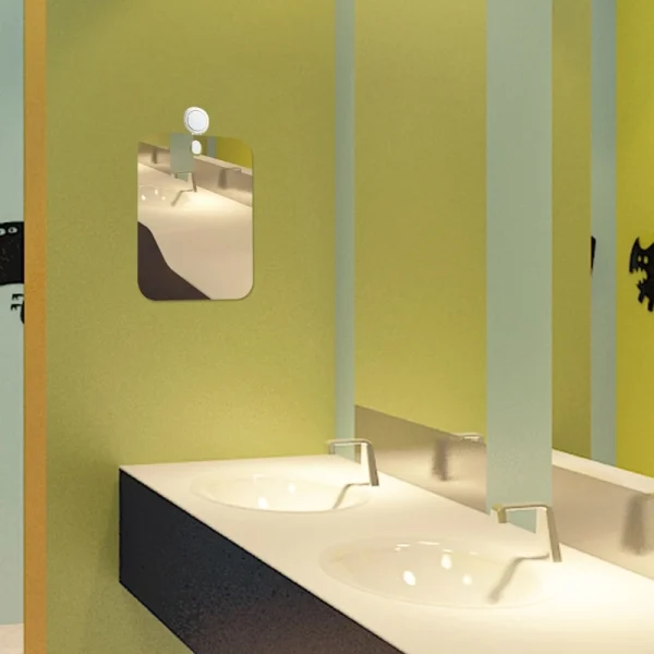 Acrylic Shower Mirror For Man Shave Shaving Mirror Bathroom Mirror Hangable Drop shipping 4