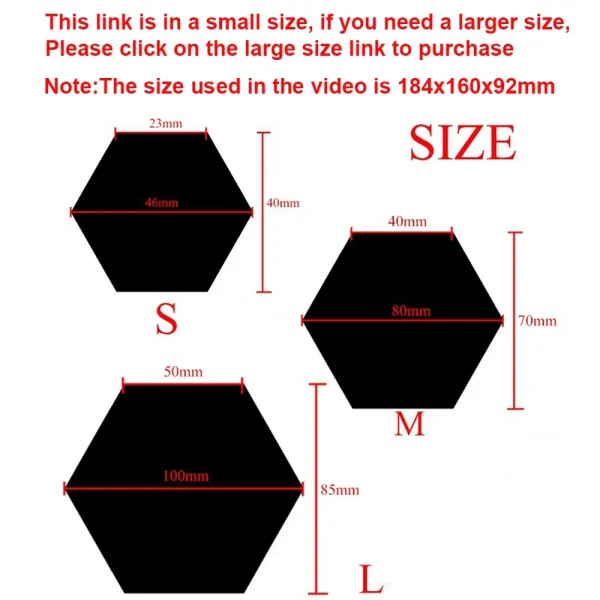 6/12pc Hexagon Mirror Wall Stickers 3D DIY Acrylic Mirror Sticker Self Adhesive Decals Removable Living Room Bathroom Home Decor 6