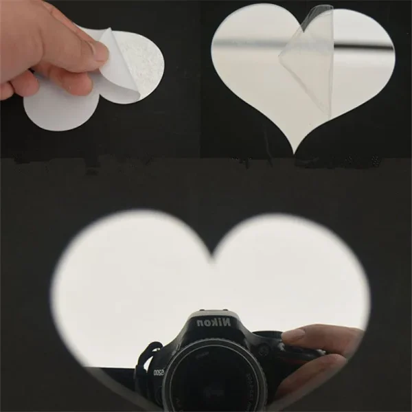 10Pcs/Set Durable Love Heart Stickers Wall Sticker Mirror Mural 3D Decal Simple DIY Decorative Removable Paster Home Decoration 3