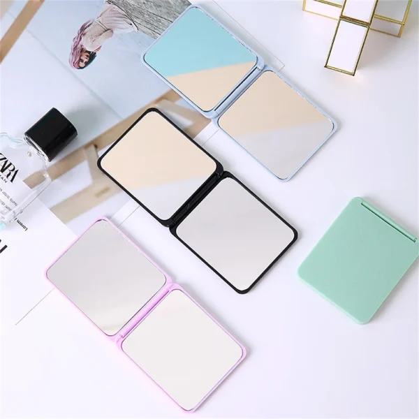 Foldable Makeup Mirror Portable Double-Sided Mirror Student Dormitory Desktop Small Gift Wholesale 5