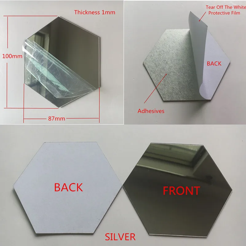 Silver Hexagon Adh