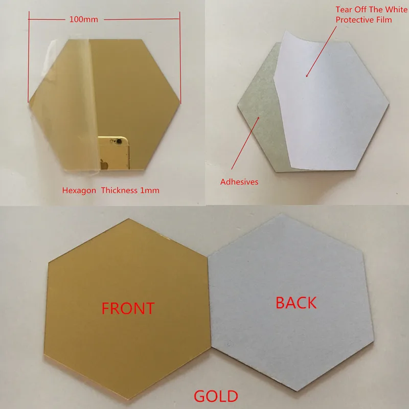 Gold Hexagon Adh
