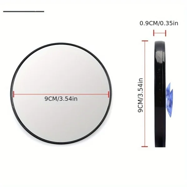 Magnifying Mirror with Suction Cups - 5X/10X/15X Magnification for Perfect Makeup Application 5