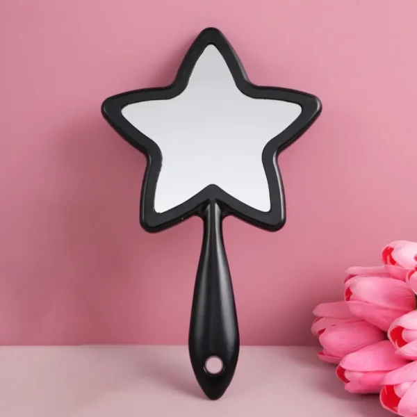 Pentagram Shape Five-pointed Star Mirror With Hanging Hole Single-sided Handheld Mirror High-definition Beauty Make-up Mirror 4