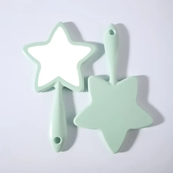 Pentagram Shape Five-pointed Star Mirror With Hanging Hole Single-sided Handheld Mirror High-definition Beauty Make-up Mirror 5