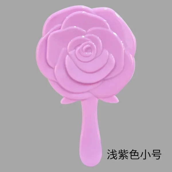 Retro Rose Flower Shape 3D Stereo  Cosmetic Makeup Compact Mirror 4 Colors Choose Hand Mirror Compact Mirror Wholesale 6