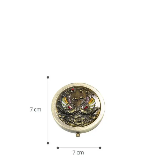 Dual Sided Mini Vanity Virror with 1x and 2x Magnification Portable Mini Makeup Mirror Pocket Folding Mirror Gift For Women 4