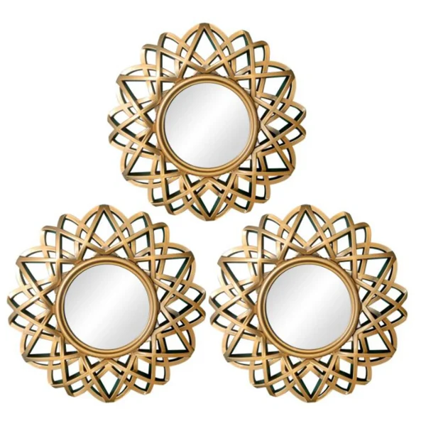 Nordic Wall Hanging Mirror Round Makeup Mirror for Entryway Hallway Background Bedroom 6