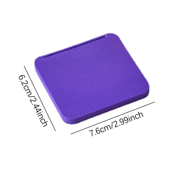 2-Face Makeup Mirror Square Portable Cute Girl'S Gift Hand Mini Mirror Pocket Double-Sided Makeup Mirror Compact Multiple Colors 6