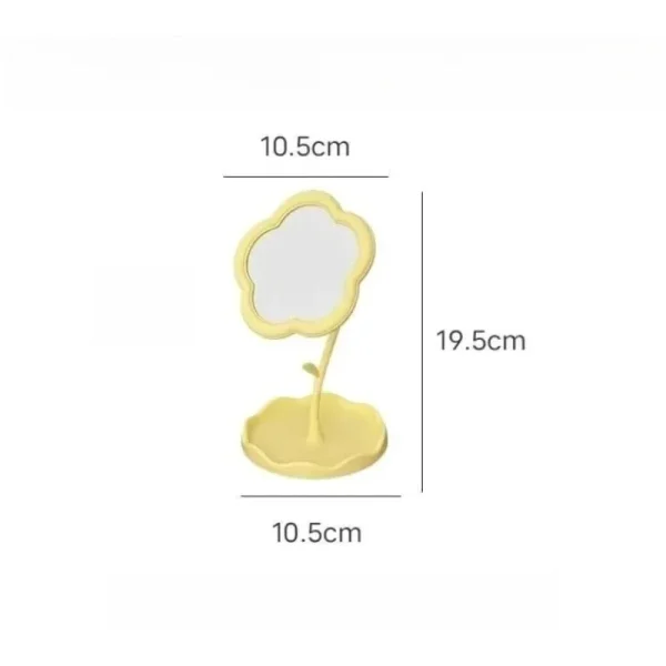 1pcs Make Up Mirror Desktop Flower Mirrors Creative Dormitory Desktop Mirrors for Bedroom Home Decor Mirror 3