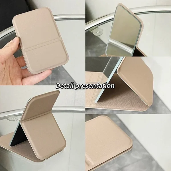 Women Mini Mirror Folding Makeup Hand mirror Portable Single-side Mini Cosmetic Mirror Foldable High Definition Vanity Tools 손거울 4