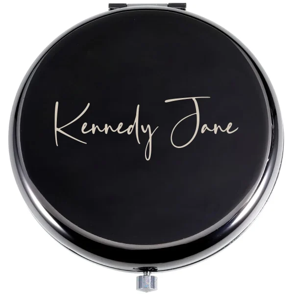 1 pc 4 styles Customized Name Laser engraving Pocket Mirror For Wedding Bride Bridesmaid Bridal 4