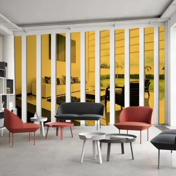 10pcs Strip Wall Stickers Living Room TV Back Drop DIY Art Wall Decor Home Entrance Acrylic Mirror 3D Wall Stickers Decoration 5