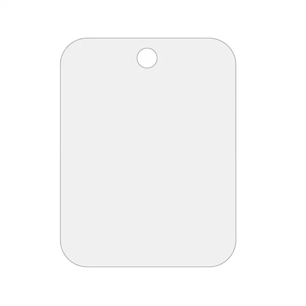 Acrylic Anti Fog Shower Mirror Bathroom Fogless Fog Free Mirror Washroom Travel For Man Shaving Mirror 13*17cm 1