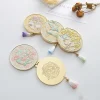 Crafts Metal Makeup Mirror Portable Folding Cosmetic Mirror Exquisite Creative Handheld Mirror Women 1