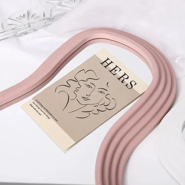 Minimalist Cloud Shaped Desktop Dressing Mirror French Simple Wall Hanging Bathroom Irregular Makeup Decorative Girl Mirror 4